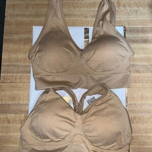 Two Beige / Nude Bras, Size Small